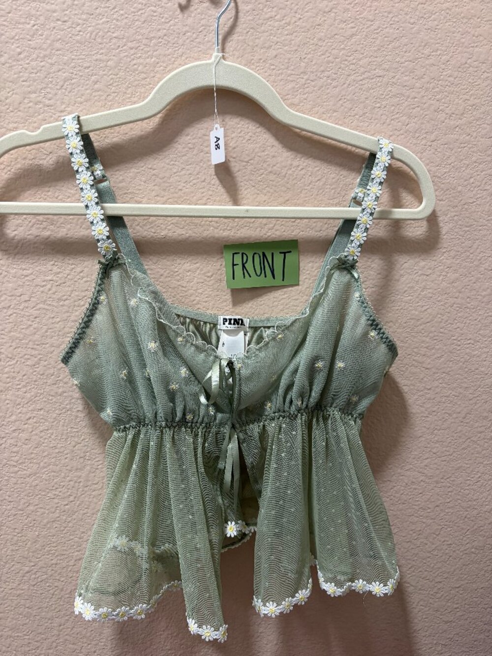 [PINK] NWT Green Top - Large